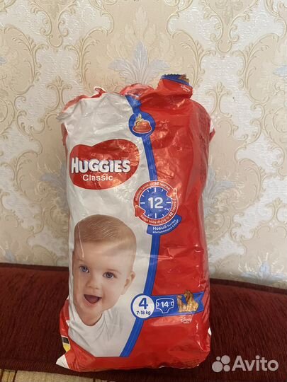 Подгузники huggies classic 4