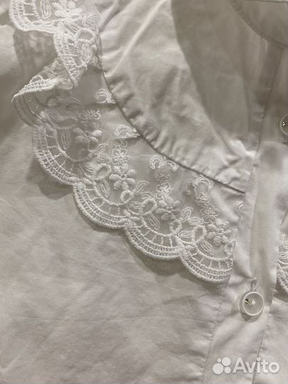 Блузка белая школьная 158