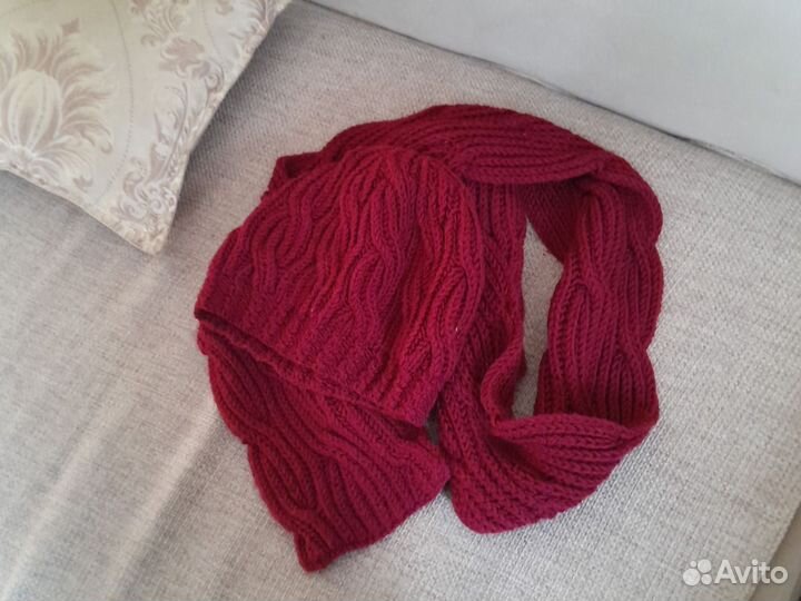 Женский шарф и шапка