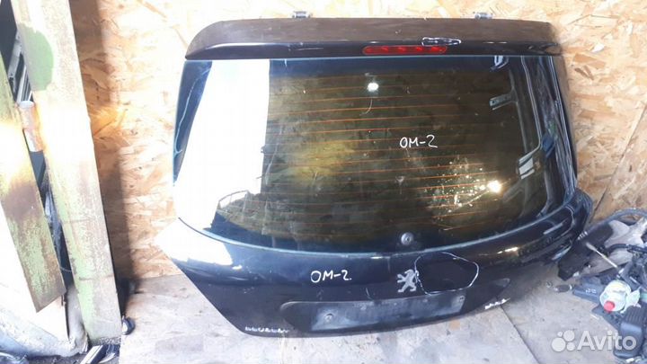 Дверь багажника со стеклом Peugeot 207 2006-2013