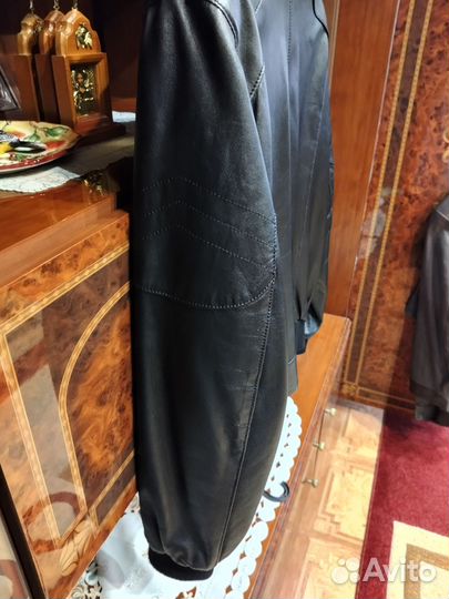 Кожаная куртка мужская 52 54 демисезонная