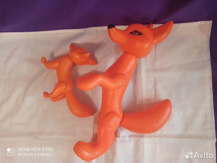 Игрушки СССР, лиса и лисичка