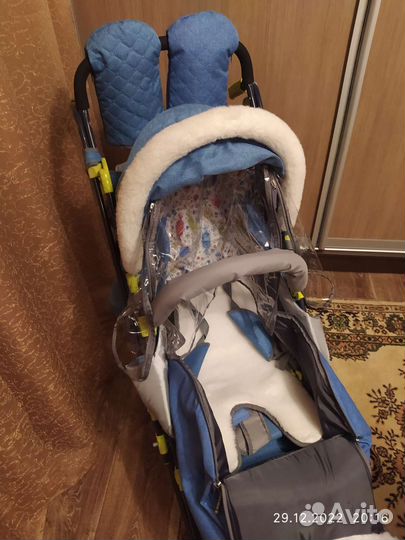 Детские санки коляска