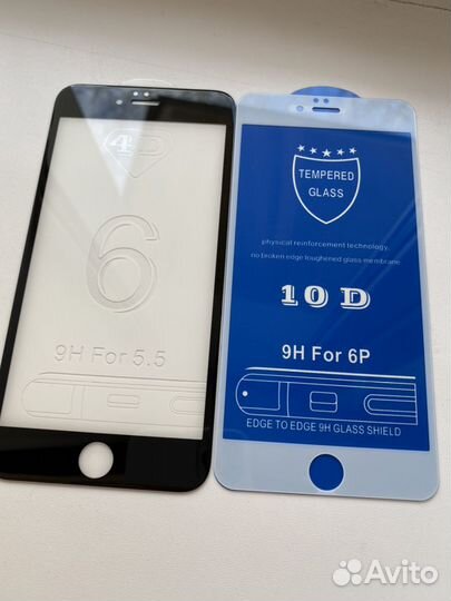 Защитное стекло на iPhone 6 plus