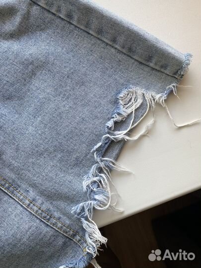 Джинсовая юбка мини