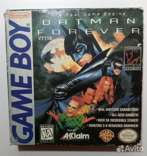 Картридж Бэтмен для Nintendo Gameboy
