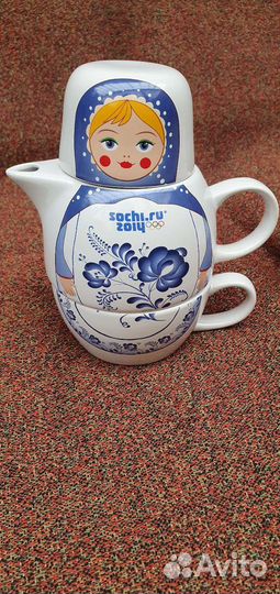 Заварочный чайник и мишка Sochi новый