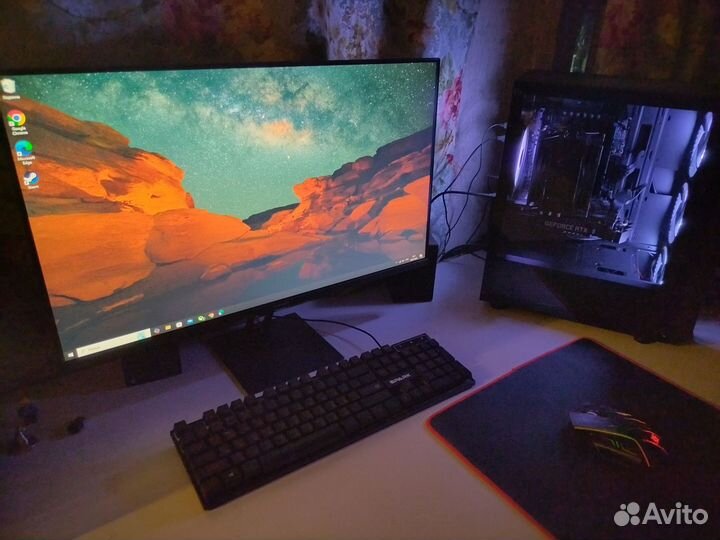 Игровой компьютер с монитором полный комплект