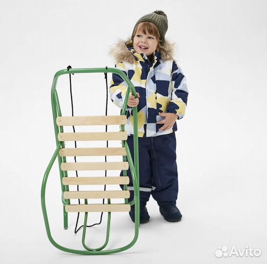Санки детские со съемной спинкой