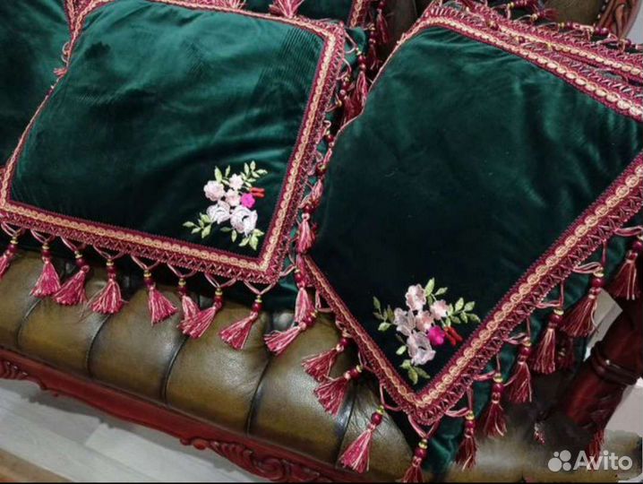 Подушки бархатные декоративные дизайнерские италия