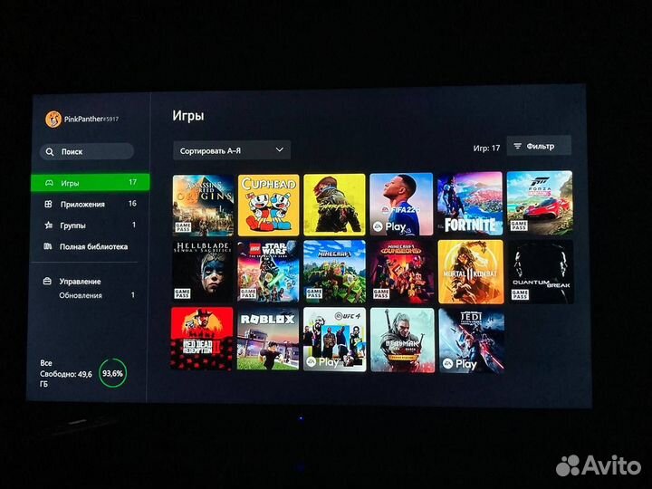 Xbox one s 1tb с играми