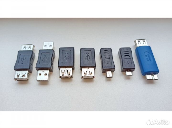Переходники USB otg mini micro папа мама