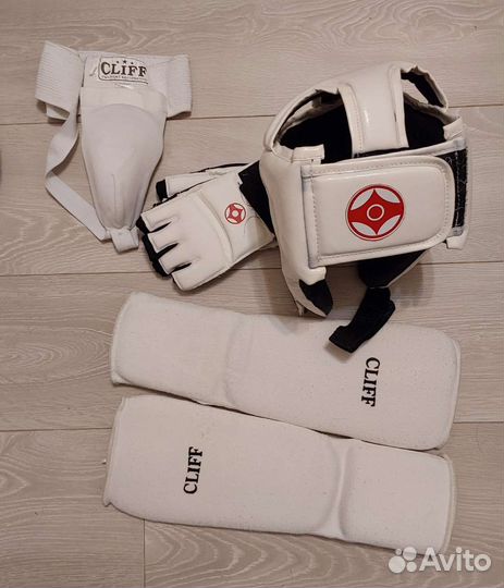 Кимоно для каратэ киокушинкай, р.170 с защитой