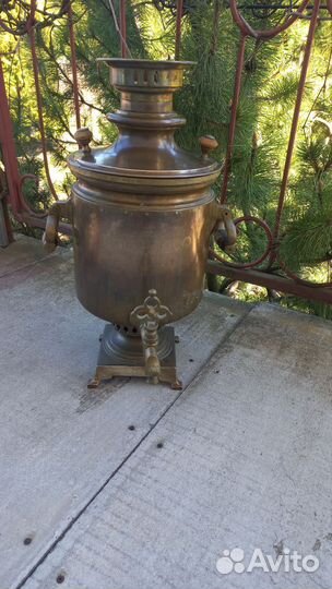 Самовар на дровах старинный