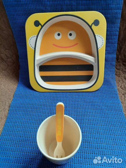 Набор посуды д/детей Бамбук новый