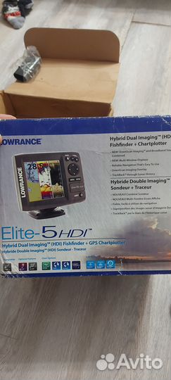 Эхолот картплоттер lowrance Elite 5hdi (RUS)