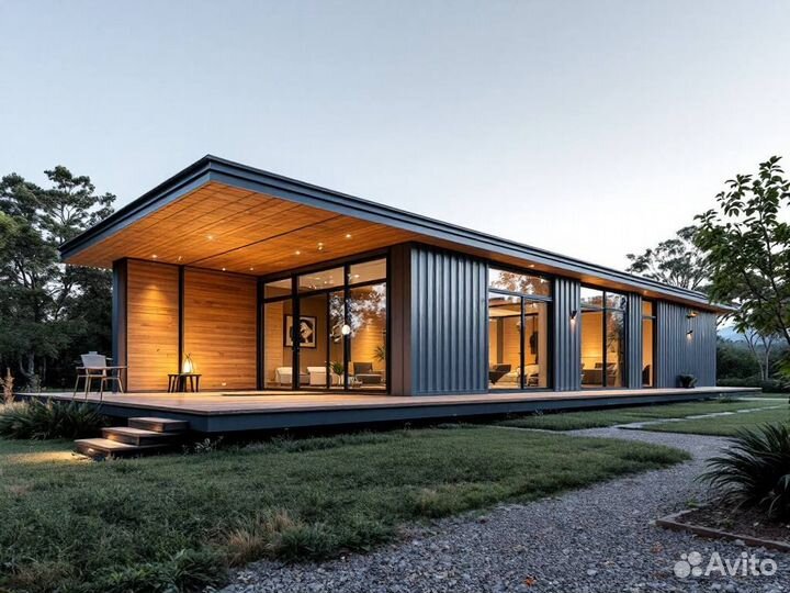 Модульный дом из морских контейнеров под ключ