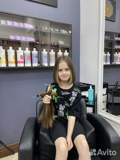 Детские волосы в срезе 30см