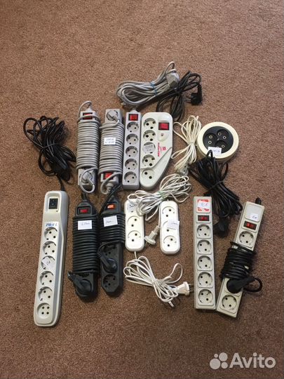 Удлинитель на рамке 30м. Сетевой фильтр разные