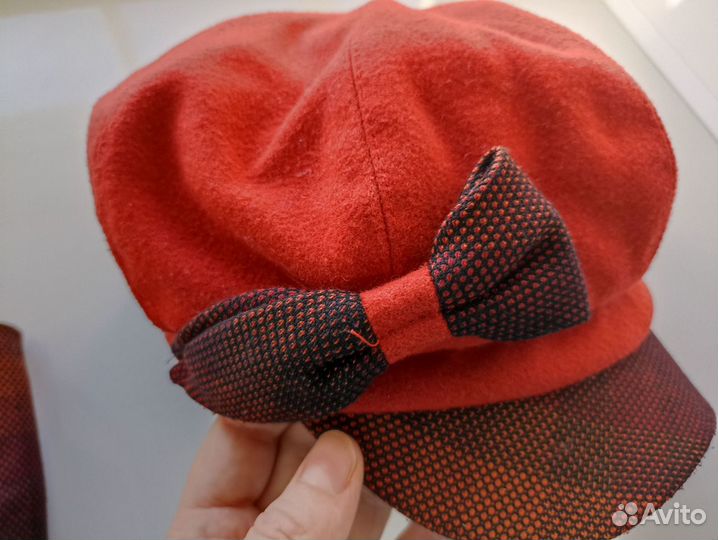 Женская Кепи/кепка/шапка + шарф-снуд демисезонная