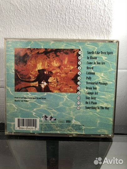 Nirvana Nevermind CD 1991 USA 1st press