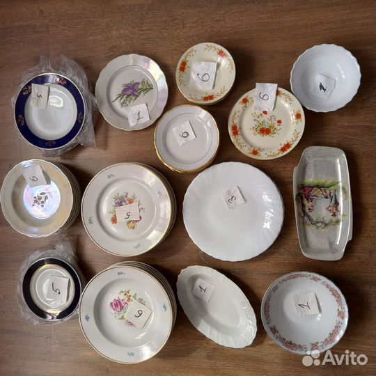 Тарелки Барановка Песочное Дулево Kahla Рига лфз