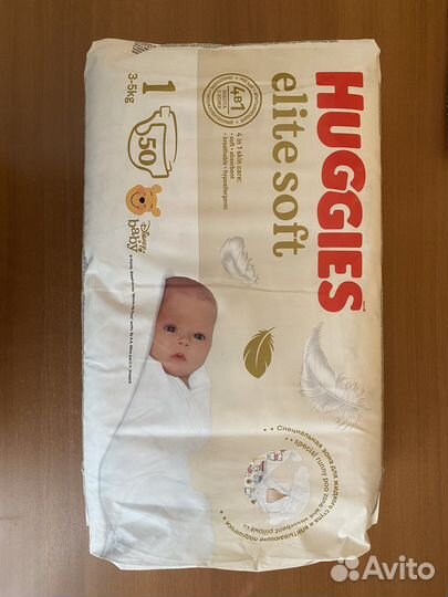 Подгузники huggies elite soft