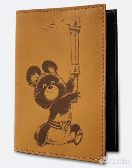 Обложка на паспорт Олимпийский мишка 1980