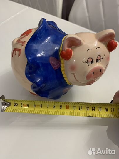 Копилка для денег собачка и свинка
