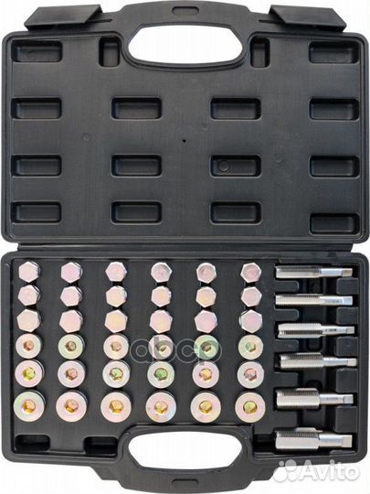 Набор для ремонта масляных пробок 114 пр: метчи