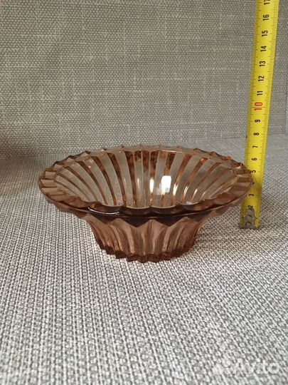 Конфетница карамельное стекло