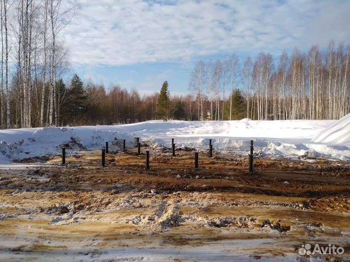 Установка винтовых свай под ключ