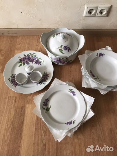 Сервиз -«сирень«Дулево