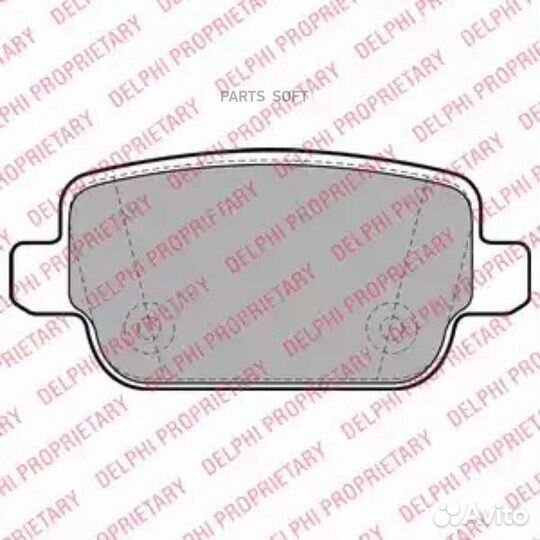 Delphi LP1969 Колодки зад.ford mondeo/ S-MAX 1.8-2