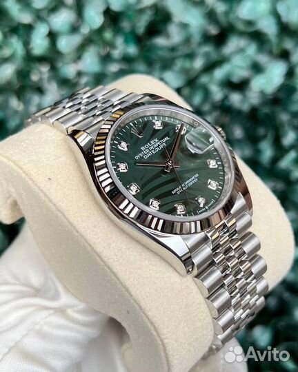 Часы Rolex Datejust 36mm green Palm