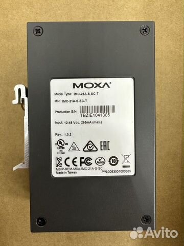 Медиаконвертер moxa IMC-21A-S-SC-T объявление продам