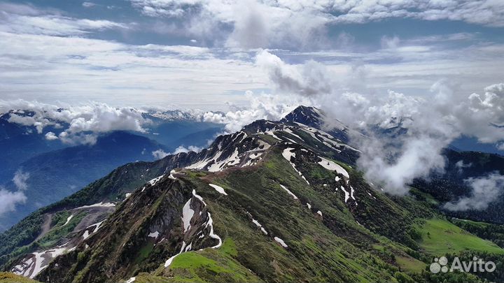 Гид Красная поляна по хребту Аибга 1/2 дня