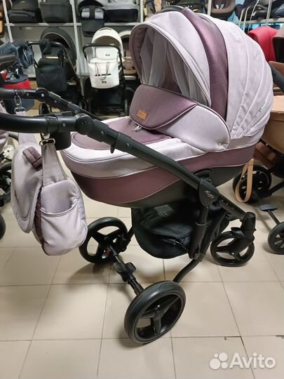 Коляска 3в1 Adamex Barletta 2.0 (гелевые колёса)