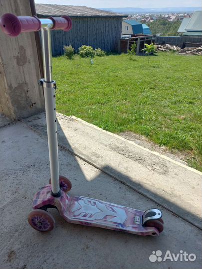 Самокат детский трехколесный бу