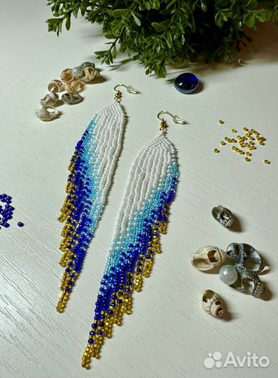 Серьги из бисера