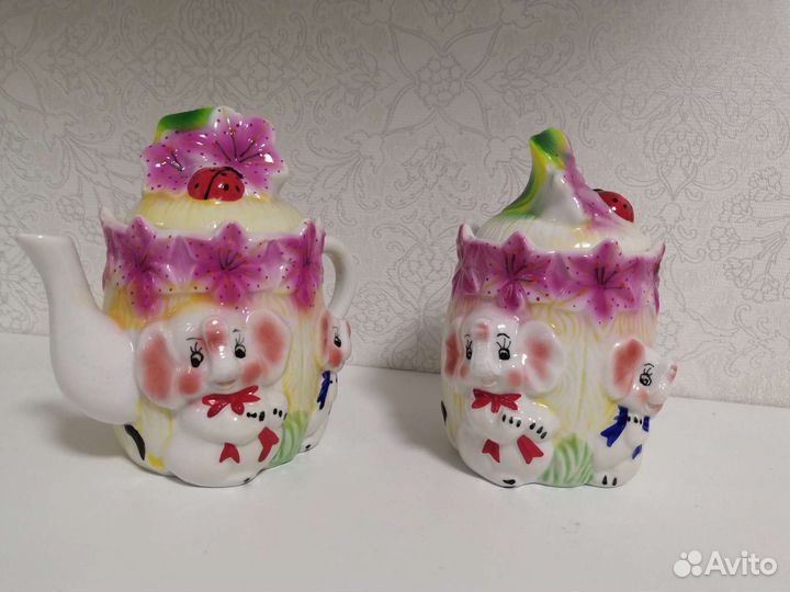 Чайник заварочный и сахарница новое