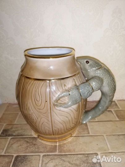 Кружка пивная Рак на бочонке Кисловодск