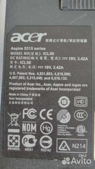 Ноутбук Acer Аspire 5315