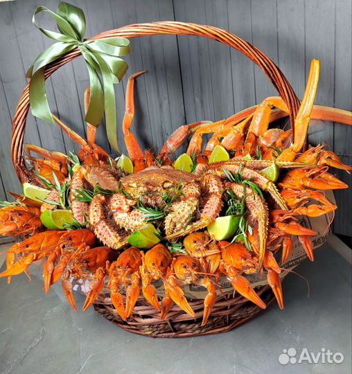 Мужской букет из раков