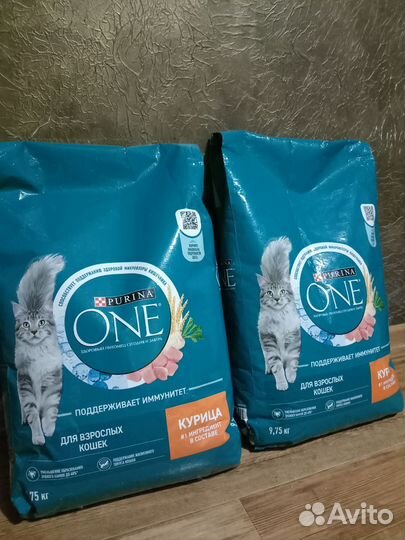 Корм для кошек purina one 9,75