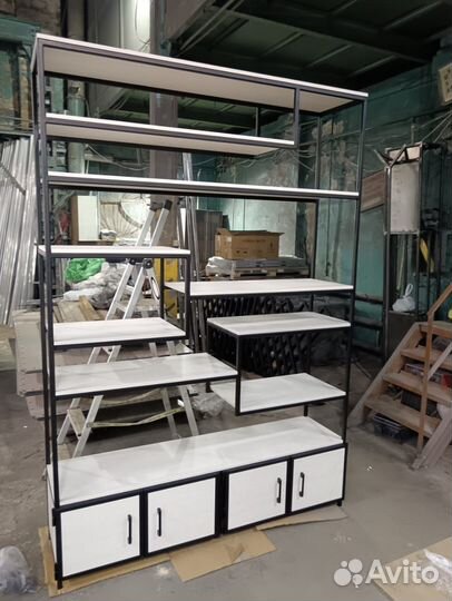 Этажерка в стиле лофт для дома