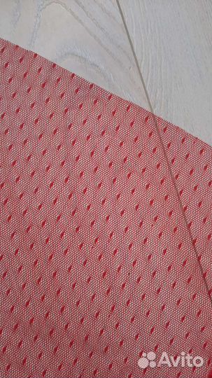 Отрез красной тюли