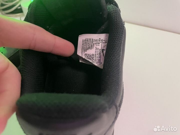 Кроссовки nike air force 1 black