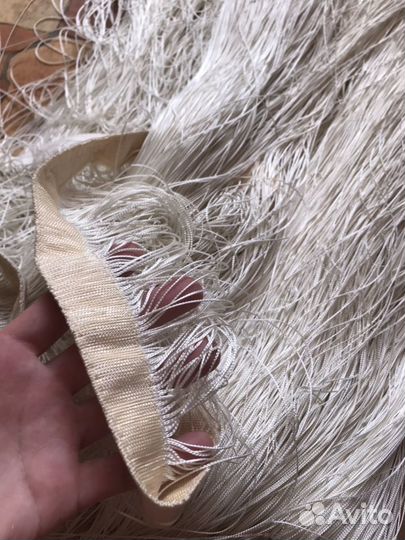 Штора нить белая 290х260