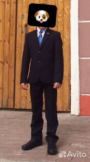 Пиджак 128 +брюки 2 шт + рубашки 3 шт. Sky Lake